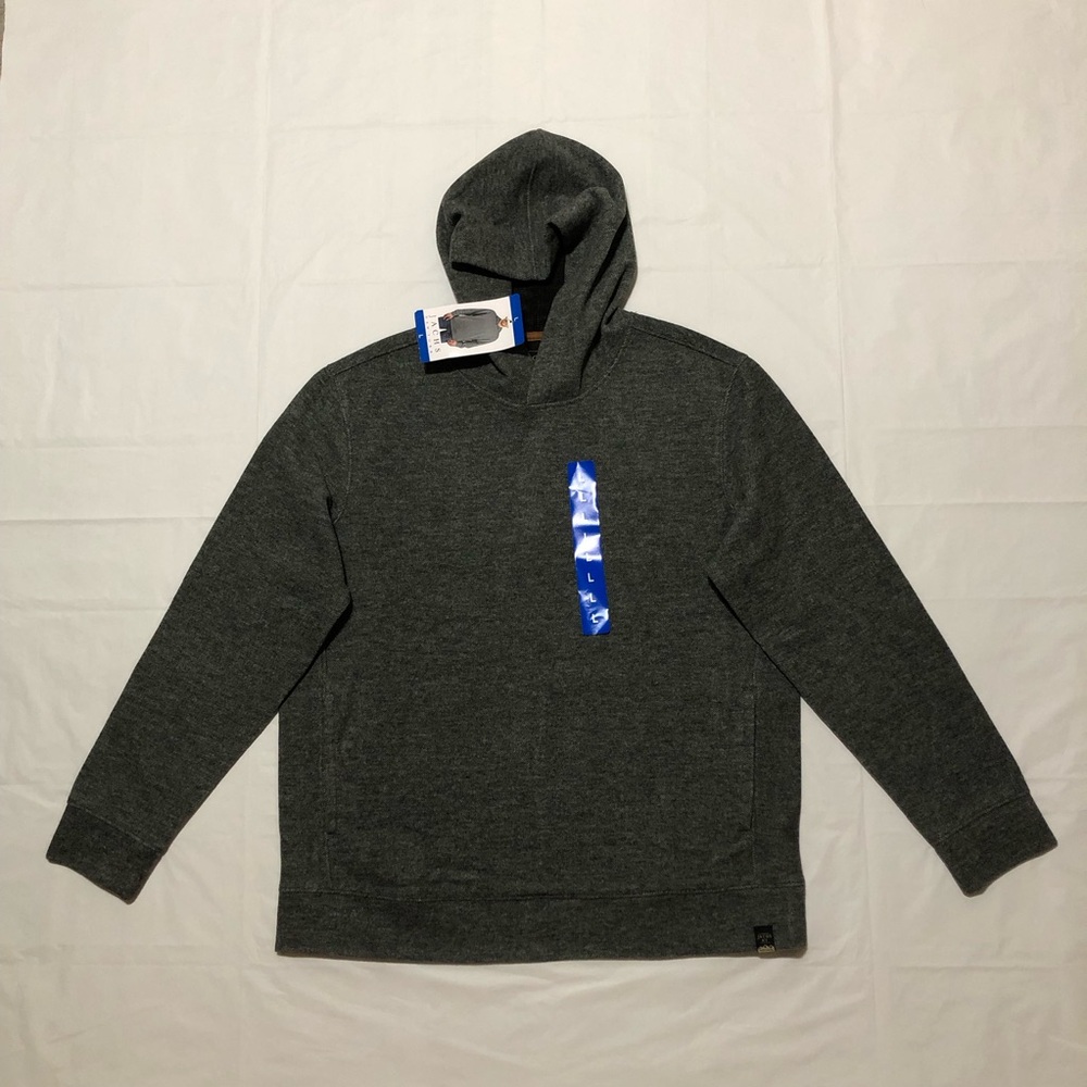 NWT Jachs Men’s Long Sleeve Wool Blend Pullover Gray Hoodie L